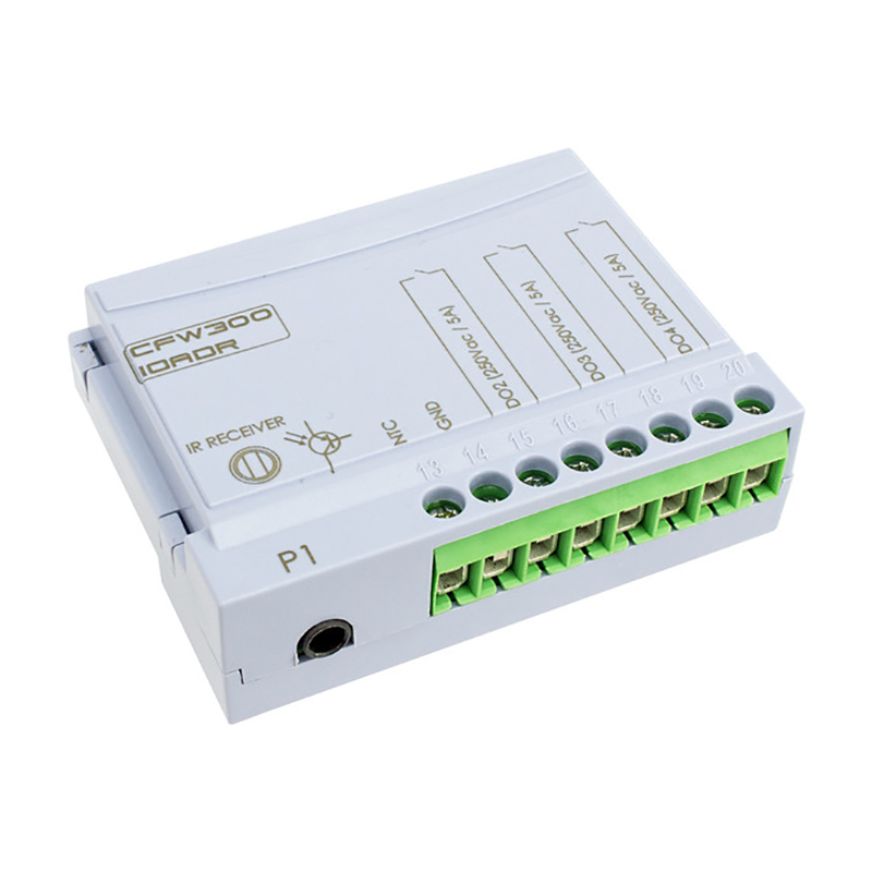 WEG CFW300 "IOADR expansion module (1 PTC, 3RO and 1 infrared input) Complete remote control with battery and DISPLAY, infrared sensor and NTC sensor included"