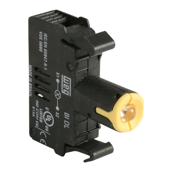 WEG Pilot Devices YELLOW 120VAC LED BLOCK
